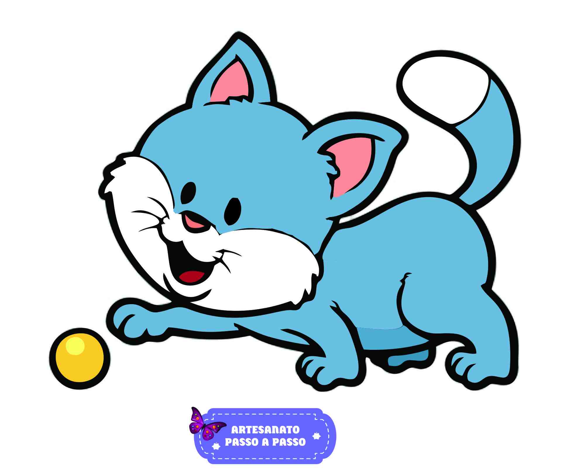 gato para colorir