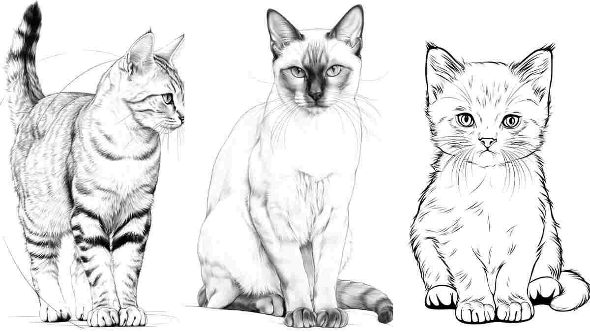 erros comuns ao colorir desenhos de gatos