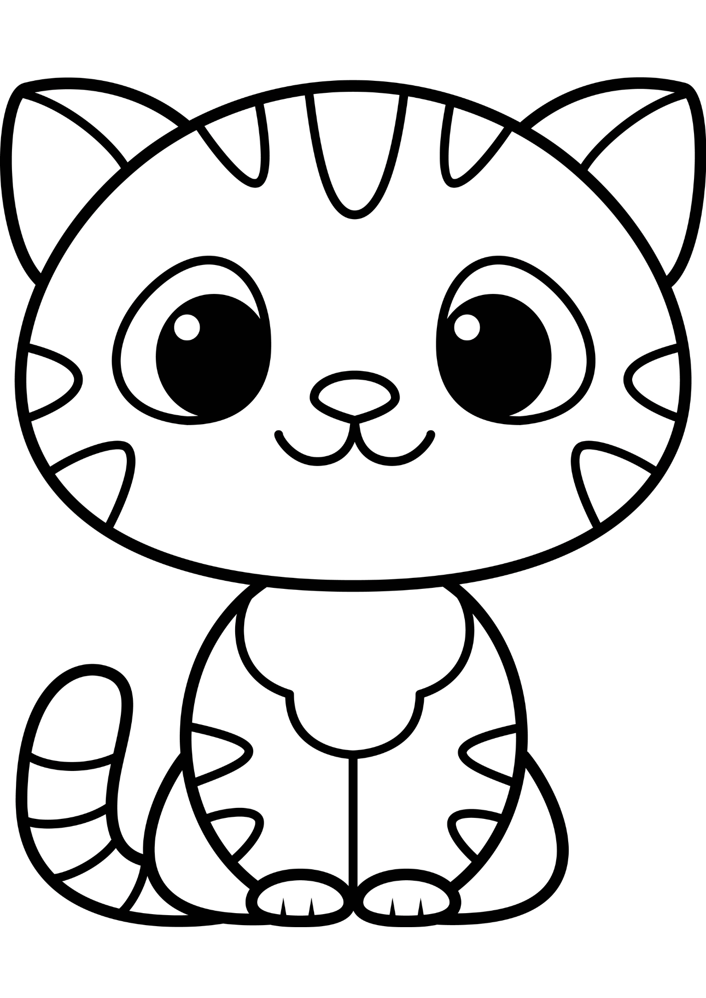 gato siamês para colorir