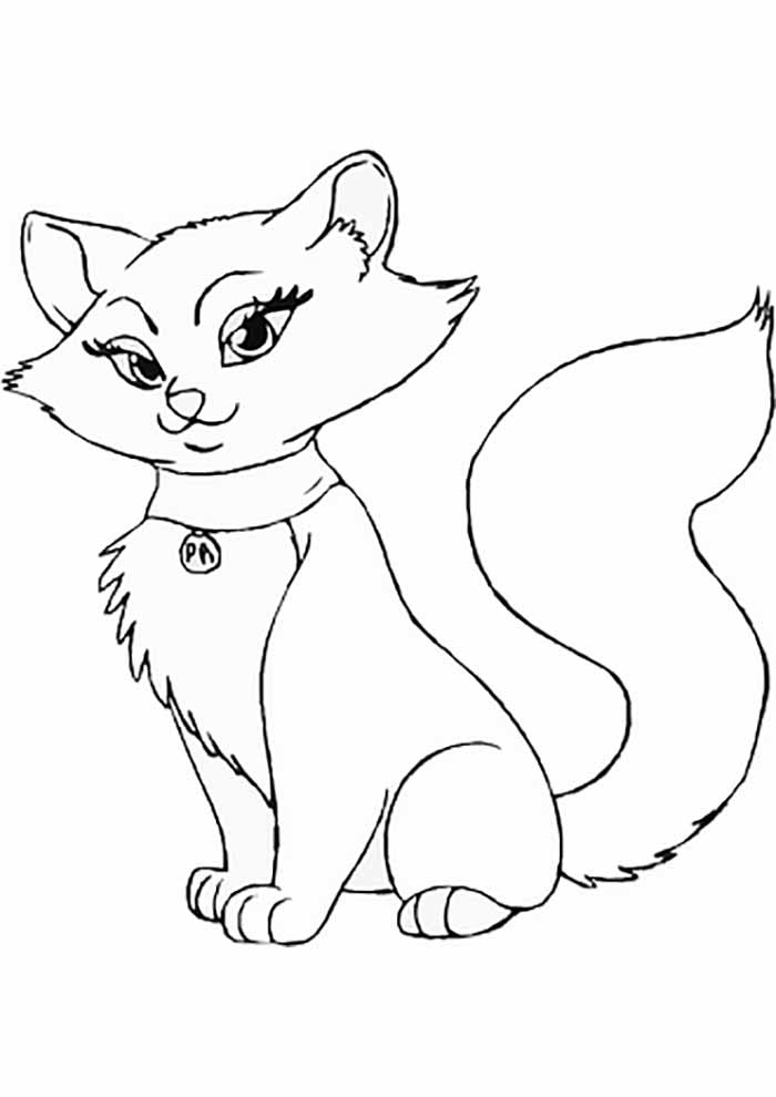 gato para colorir