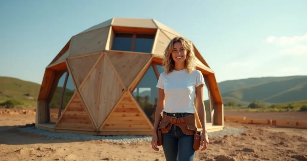 Geodésica casa: construa sua casa resistente e econômica em 3 meses