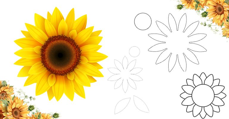 custo de impressão de moldes de girassol para artesanato