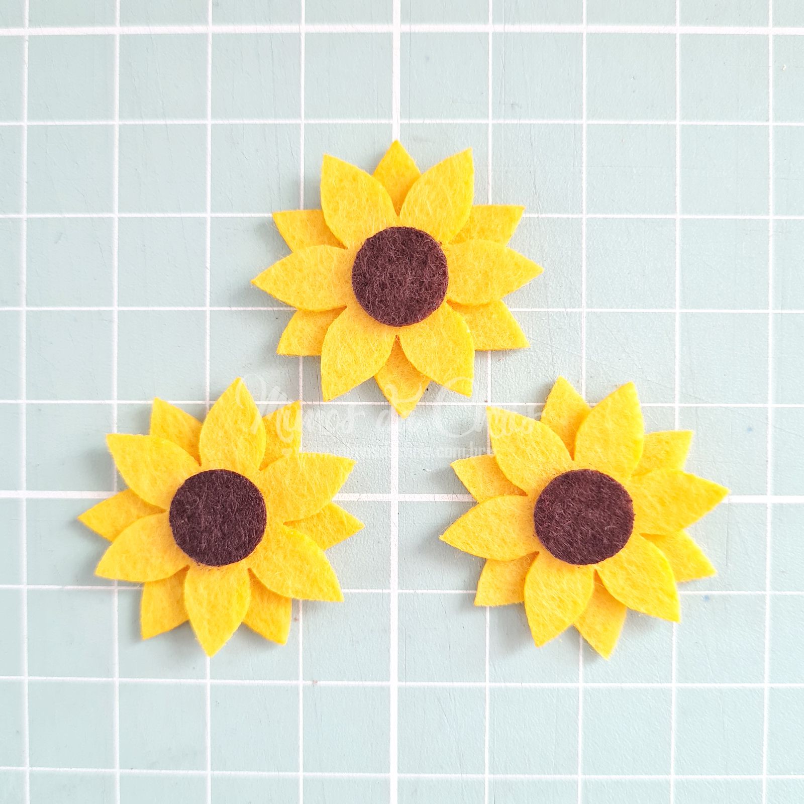 girassol para imprimir e recortar