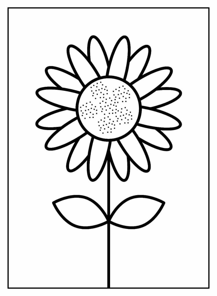 ideias criativas com molde de girassol para imprimir