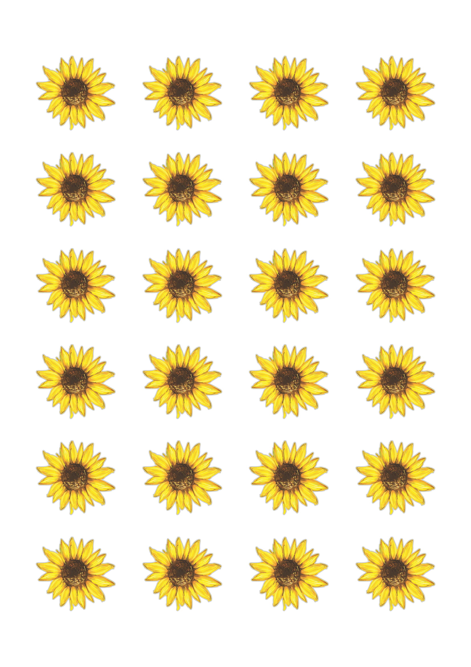 erros comuns ao imprimir e recortar moldes de girassol