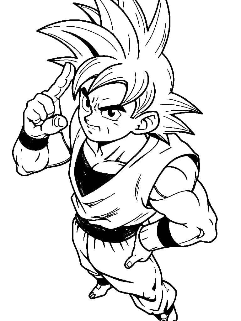 desenho do goku para imprimir