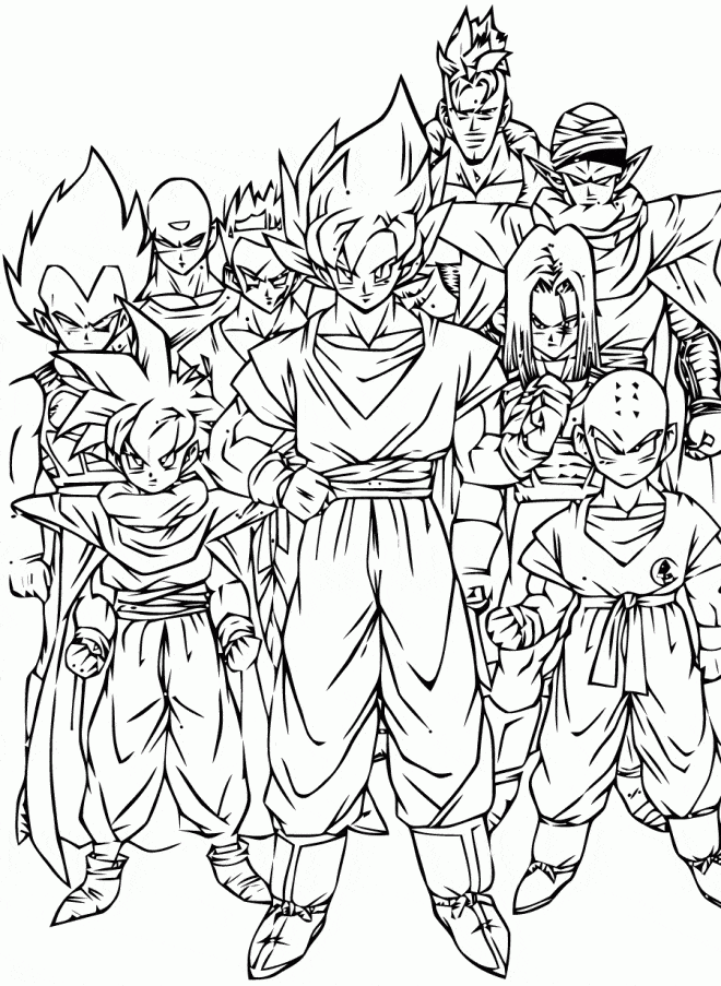 desenho do goku para imprimir