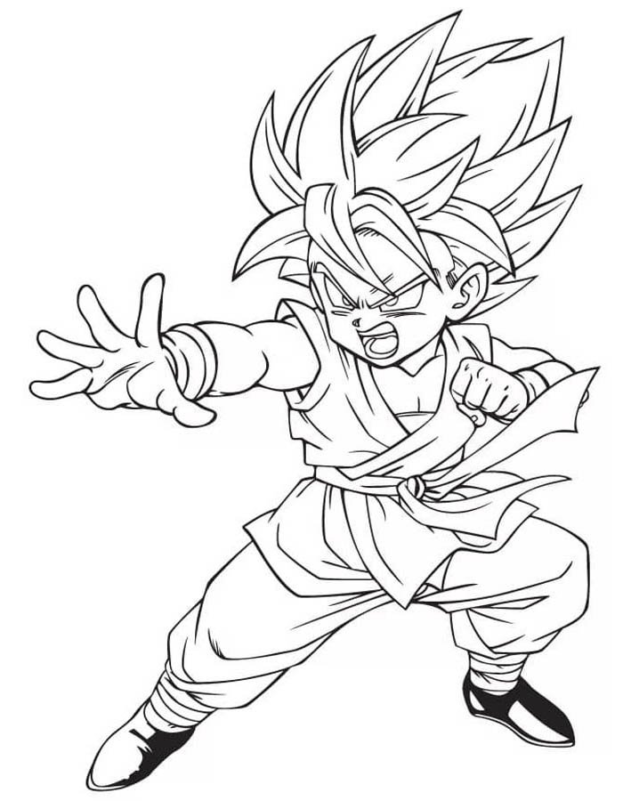 rosto do vegeta para colorir