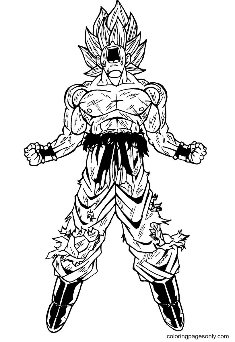 expressões faciais goku desenho