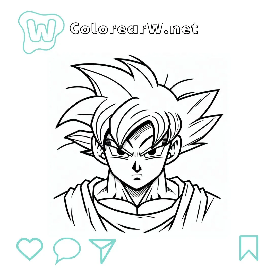 desenho do goku para imprimir