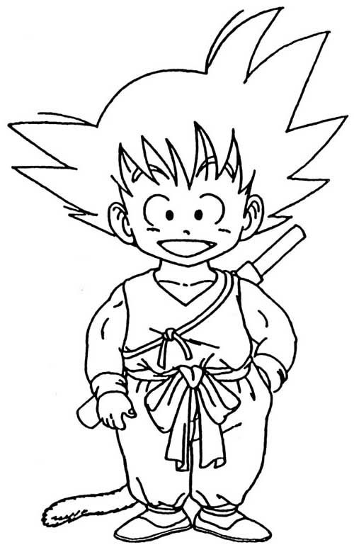 goku ssj para colorir