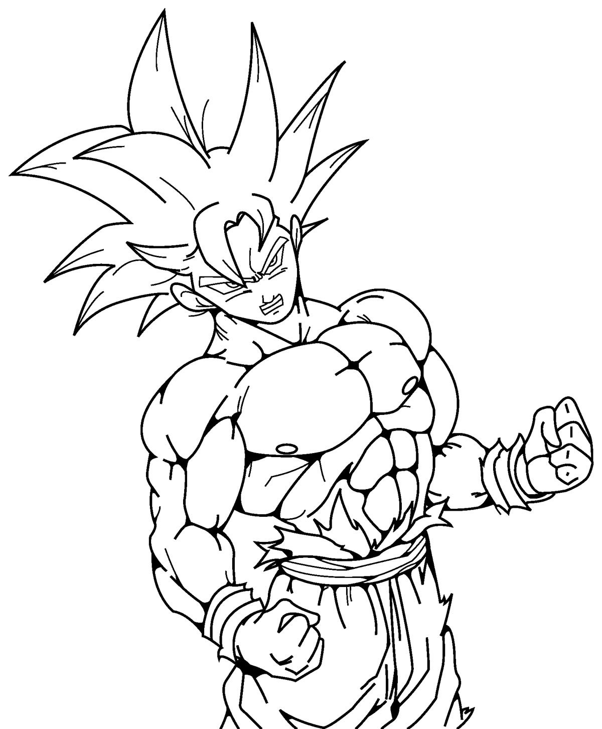 rosto do vegeta para colorir