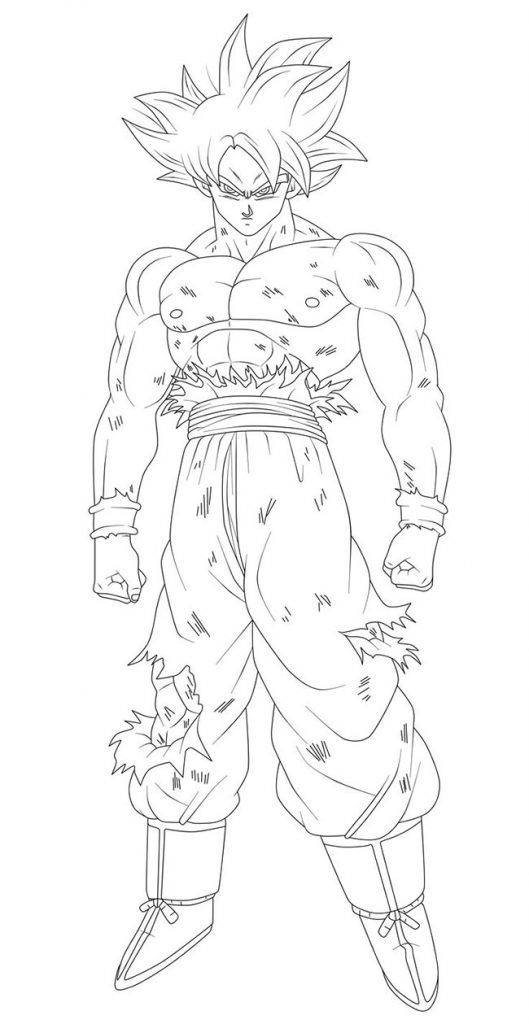 goku black para colorir