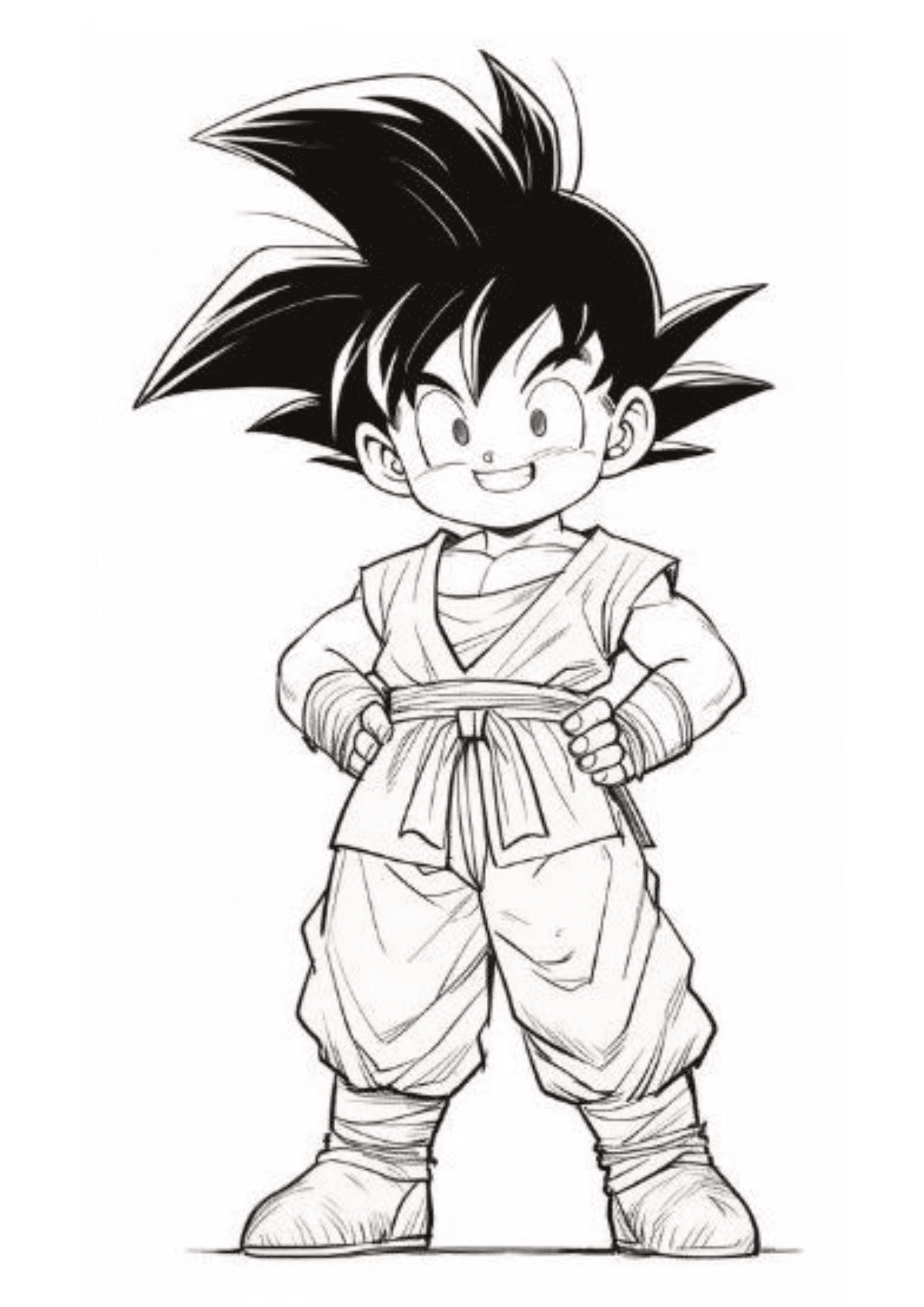 expressões faciais goku desenho