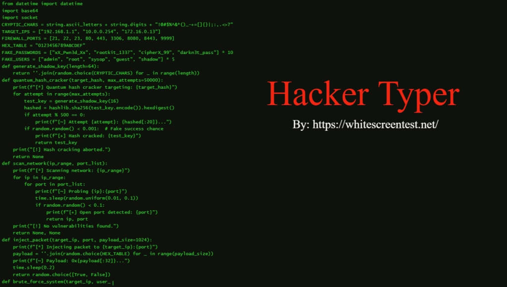 hacker typer