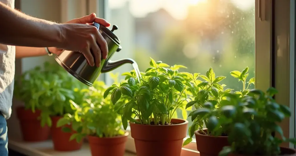 Horta em apartamento com muita luz: o erro que 87% cometem na rega Horta em apartamento com muita luz: o erro que 87% cometem na rega