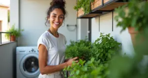 Horta na área de serviço: colha temperos frescos e economize R$100/mês Horta na área de serviço: colha temperos frescos e economize R$100/mês