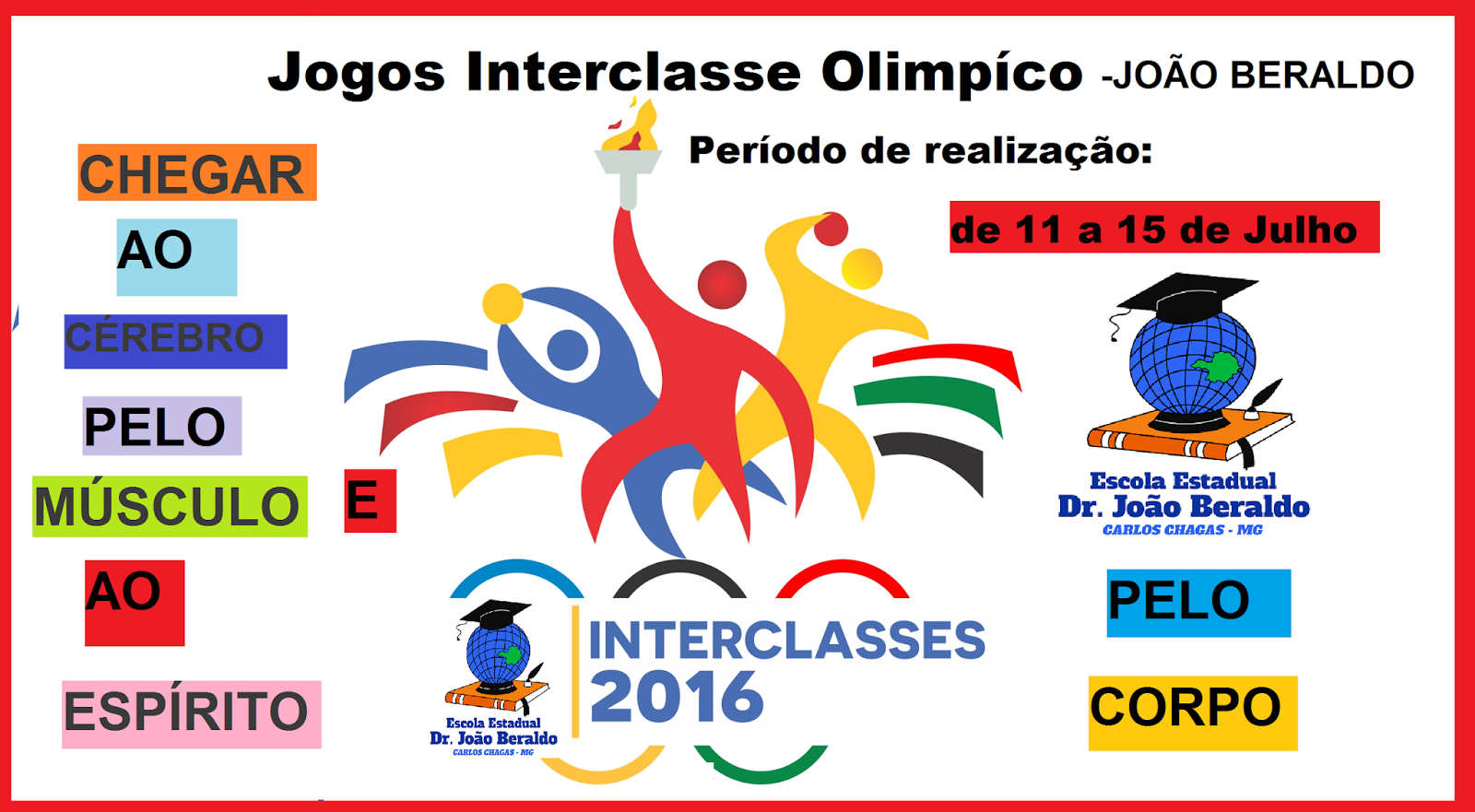 cartaz interclasse personalizado