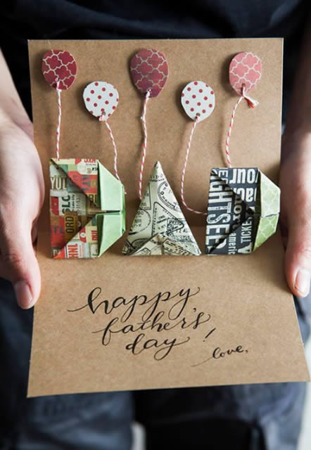 ideias de cartões para o dia dos pais
