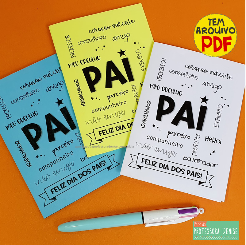 cartão dia dos pais DIY vs digital qual o melhor