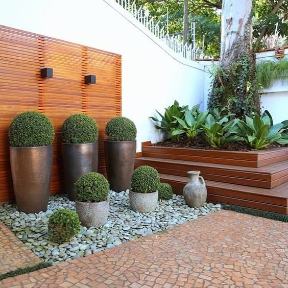 20 ideias criativas jardim com pedras quintal pequeno