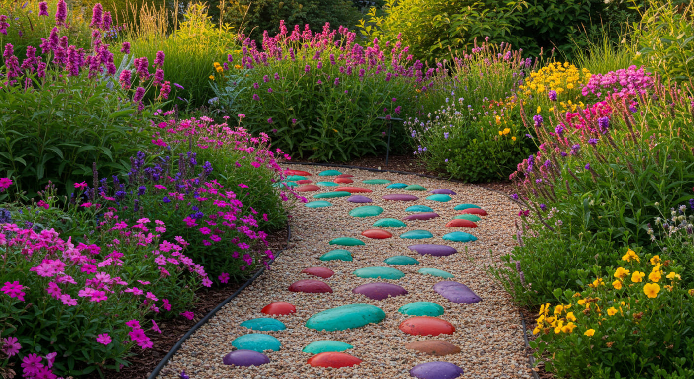 ideias de jardim com pedras para quintal pequeno