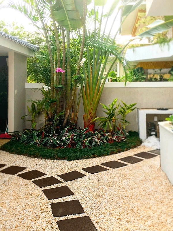 pedra de rio ou brita para jardim pequeno qual escolher