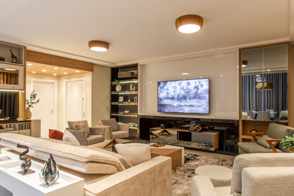 ideias de iluminação para sala pequena