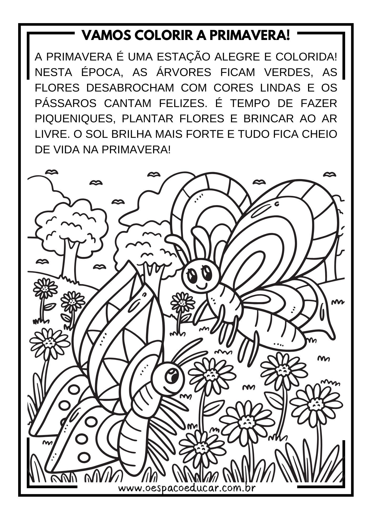 colorir primavera online