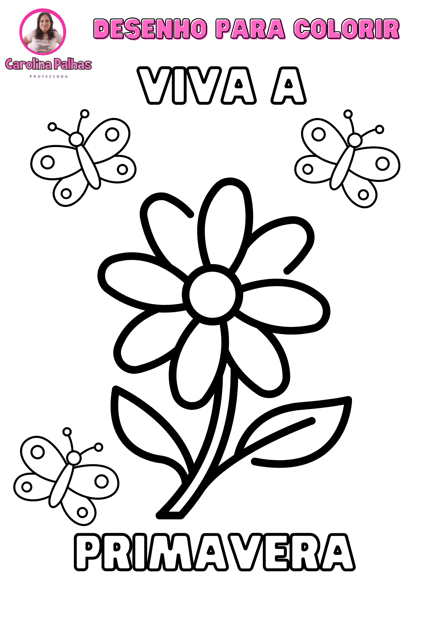 moldes de primavera para colorir