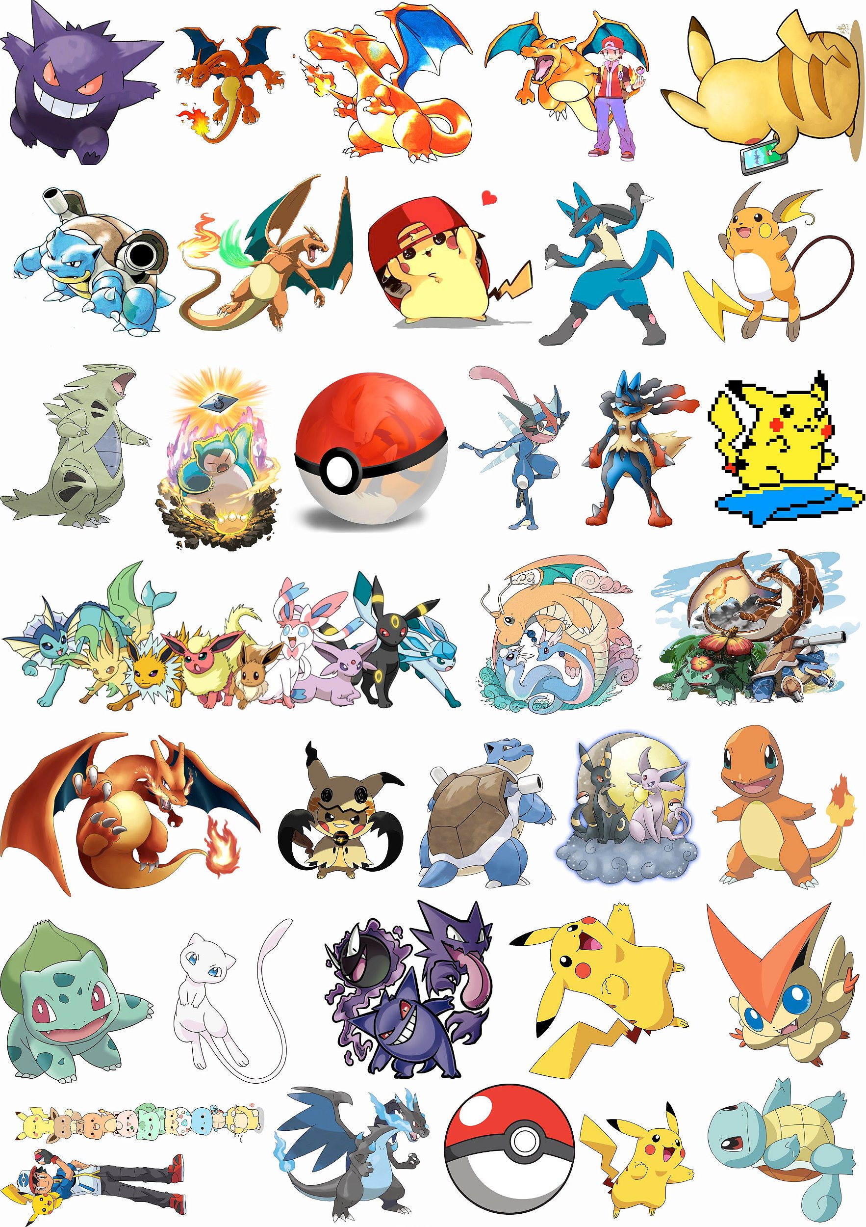 desenhos de pikachu para imprimir