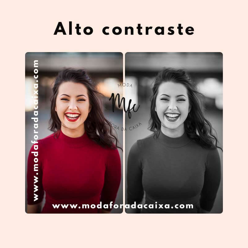o que são imagens de alto contraste