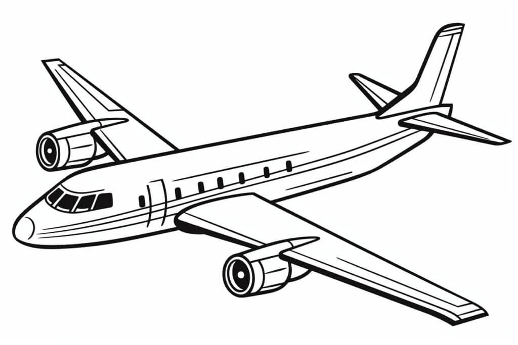 desenhos de avião para pintar