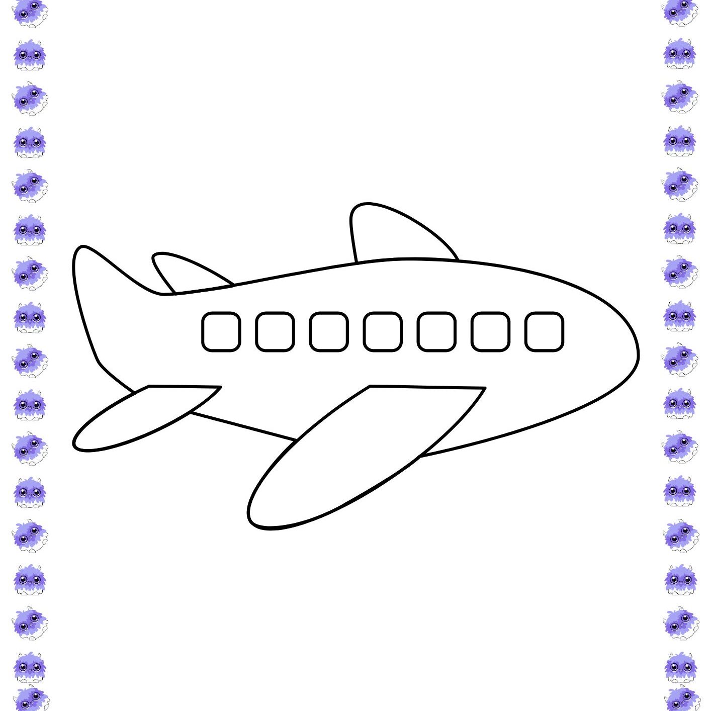 imagens de avião para imprimir e colorir