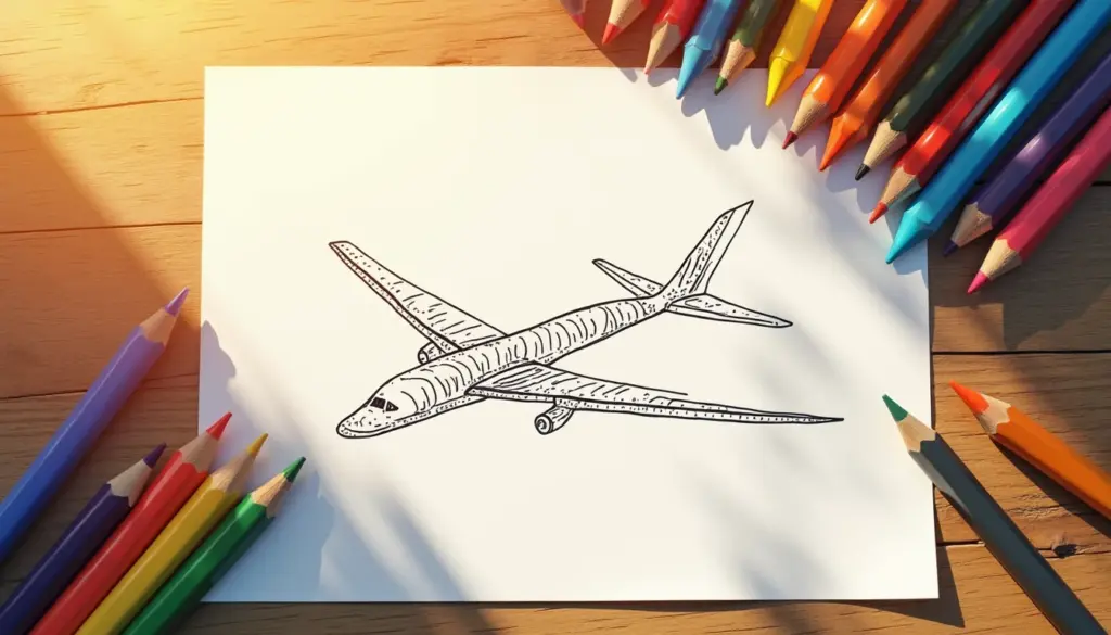 Onde achar imagens de avião para colorir que as crianças amam