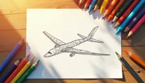Onde achar imagens de avião para colorir que as crianças amam