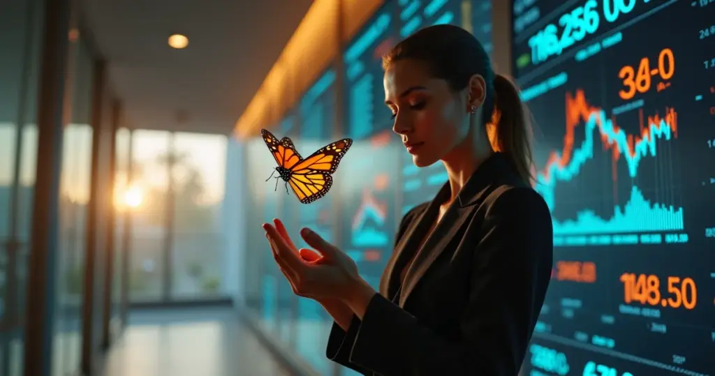 Impacto do efeito borboleta no mercado financeiro: como blindar sua carteira
