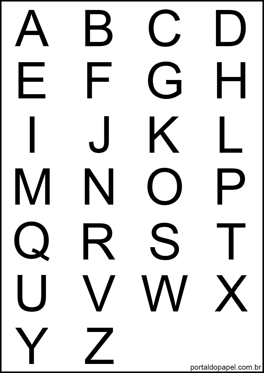 letras grandes para imprimir