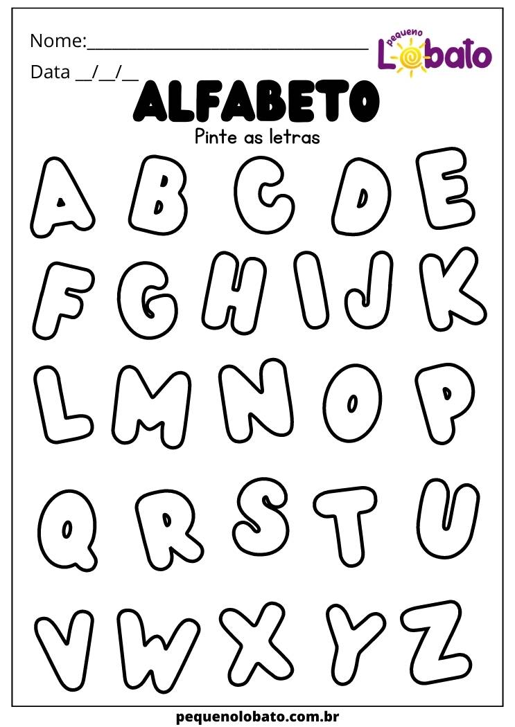 letras de feltro para imprimir
