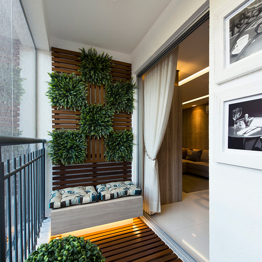 ideias de jardim vertical para varanda pequena