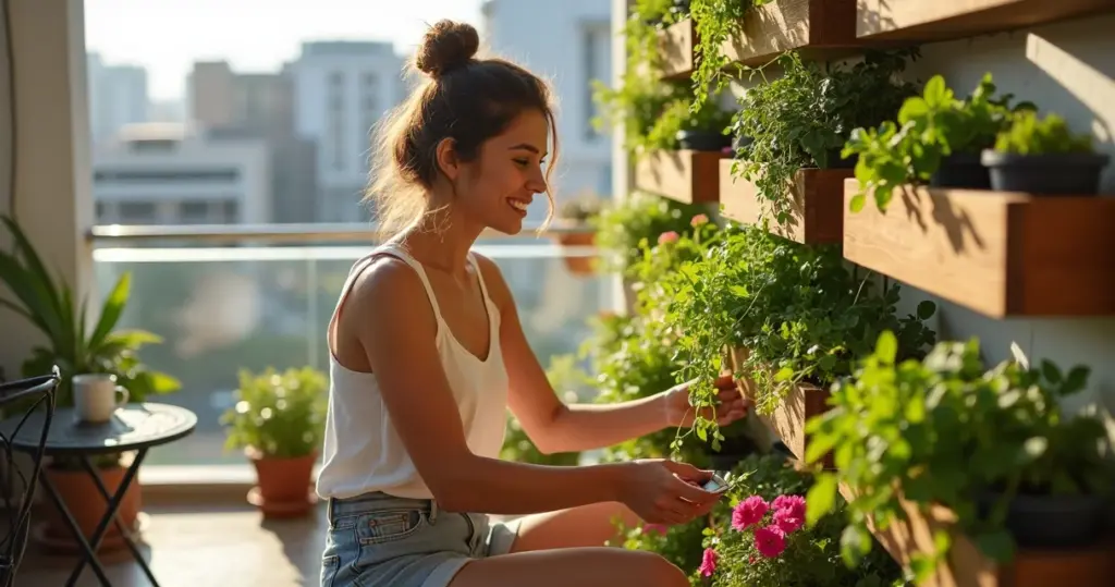 12 Ideias de Jardim Vertical para Varanda Pequena com Sol (em 1 Fim de Semana)