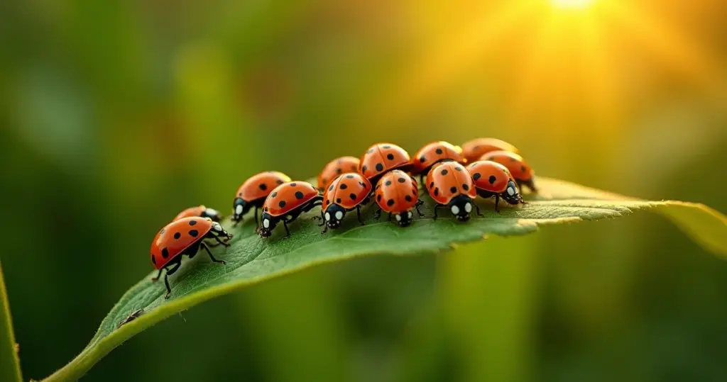 Joaninhas no jardim: o exército natural que devora 50 pragas por dia