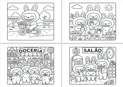 labubu para colorir