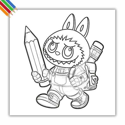 melhores desenhos do labubu para colorir grátis