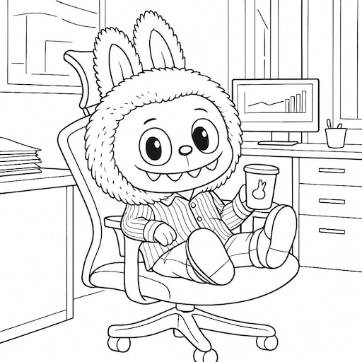 preço livro de colorir labubu