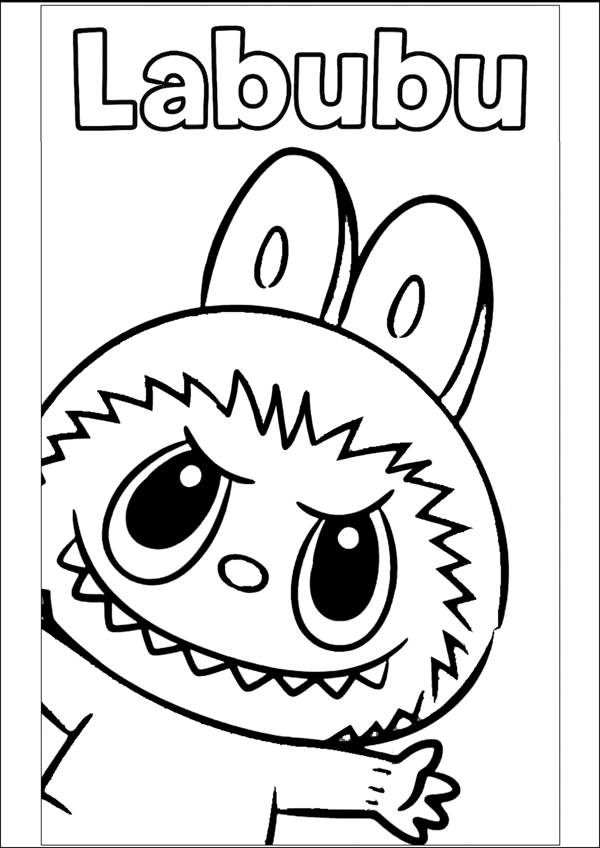 livro de colorir labubu vs desenhos avulsos