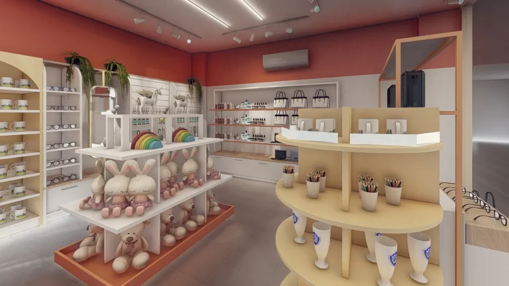 layout de loja pequena