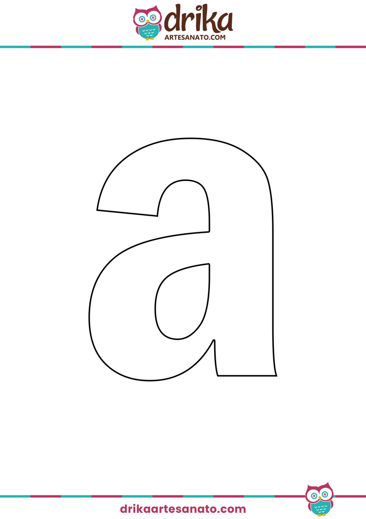 letra O minúscula para imprimir