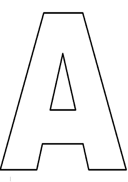 moldes de letras grandes para artesanato