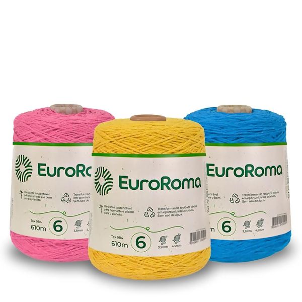 Fio EuroRoma 6 para Tricô